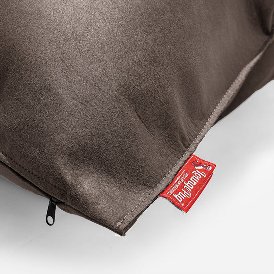 Poduszka ozdobna 47 x 47cm - Postarzana skóra Łupkowy szary 02