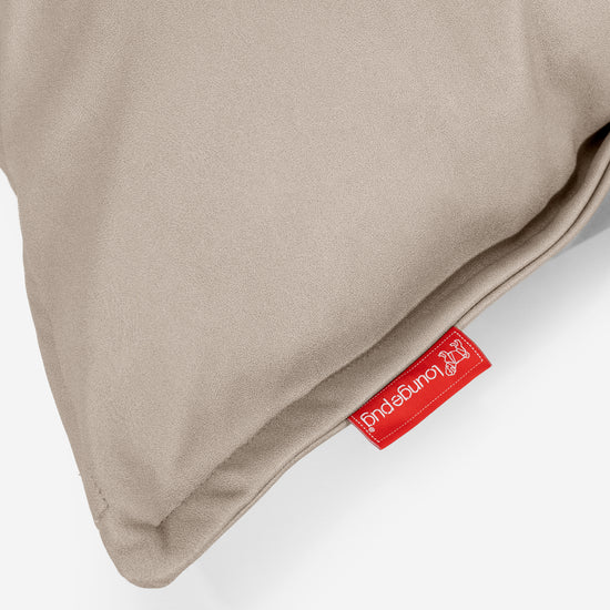 Poszewka na poduszkę ozdobna 47 x 47cm - Skóra wegańska Kość słoniowa 03