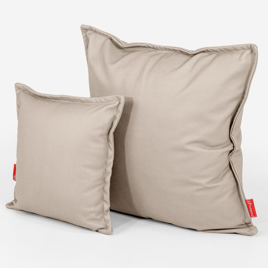 Poszewka na poduszkę ozdobna XL 70 x 70cm - Skóra wegańska Kość słoniowa 02