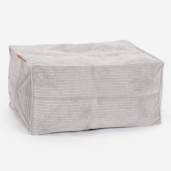 Podnóżek mały - Prążkowany sztruks Kamień 01