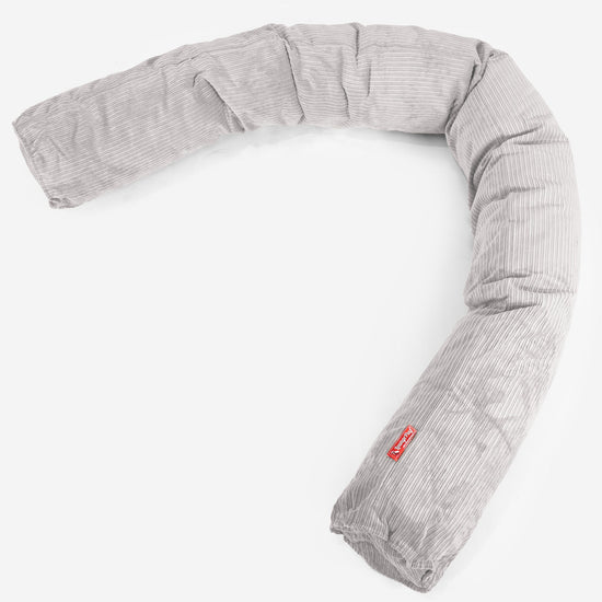 Poduszka wąż XXL - Prążkowany sztruks Kamień 01