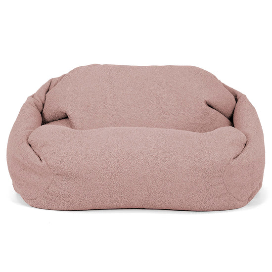 Pufa fotel Sabine - Boucle Róż_01