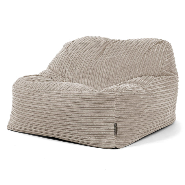 Pufa fotel Sloucher - Klasyczny sztruks Mysi 03