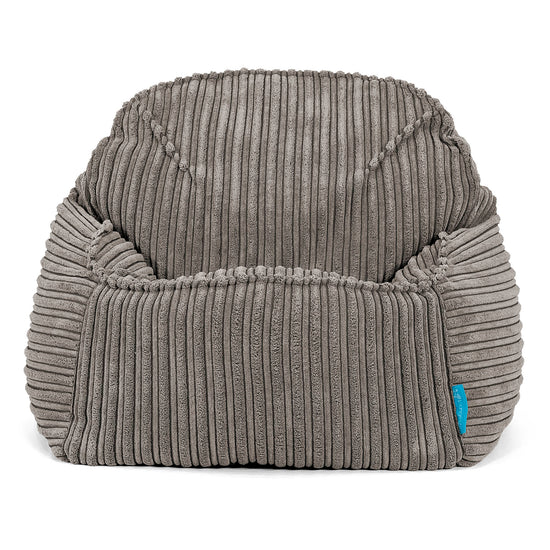 Pufa Sloucher dla dzieci 2-6 lat - Klasyczny sztruks Grafit szarość 02