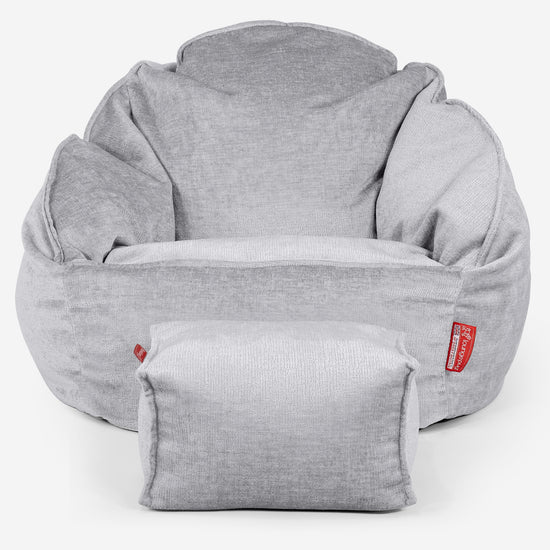 Siedzisko pufa sako Bubble - Szenila Szarość 02