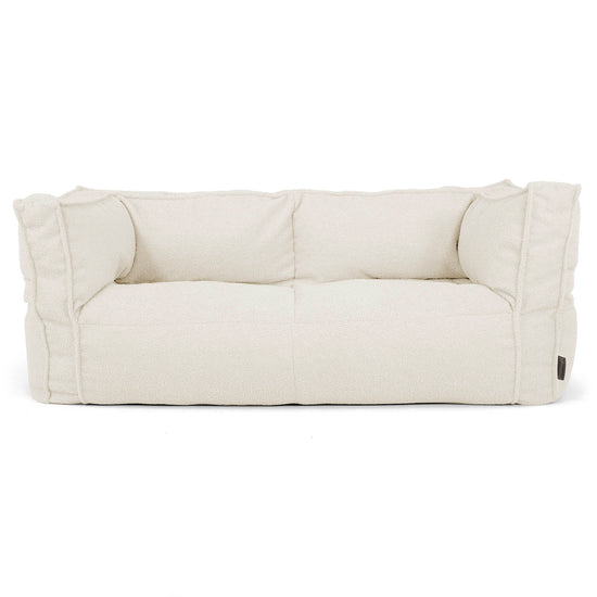 Sofa 2-osobowa pufa Albert - Boucle Kość słoniowa_01