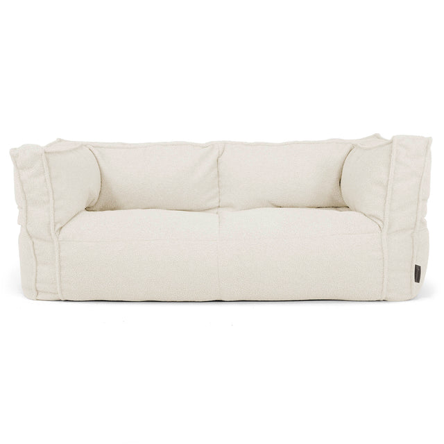 Sofa 2-osobowa pufa Albert - Boucle Kość słoniowa_01
