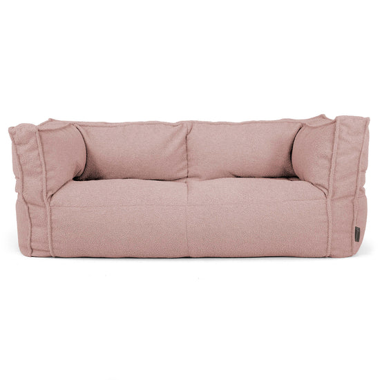 Sofa 2-osobowa pufa Albert - Boucle Róż_01