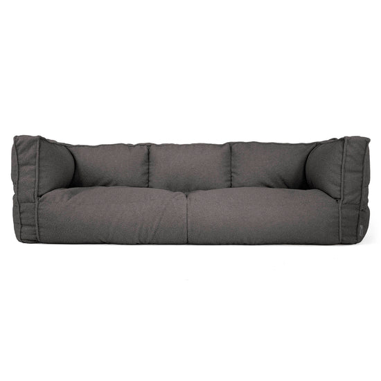 Sofa 3-osobowa pufa Albert - Boucle Grafit szarość_01