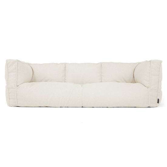 Sofa 3-osobowa pufa Albert - Boucle Kość słoniowa_01