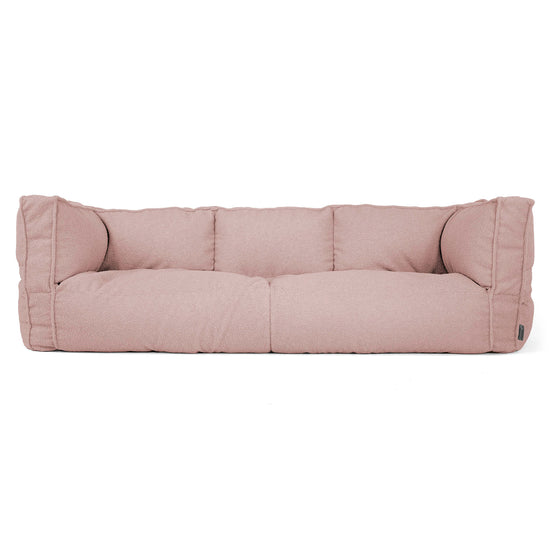 Sofa 3-osobowa pufa Albert - Boucle Róż_01