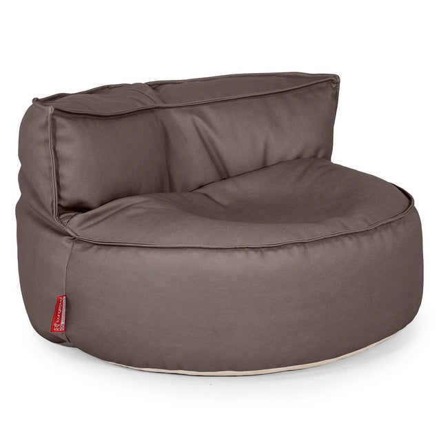Sofa pufa Chloe - Skóra wegańska Czekolada 01
