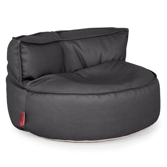 Sofa pufa Chloe - Skóra wegańska Czerń 01