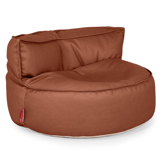 Sofa pufa Chloe - Skóra wegańska Kasztan 01