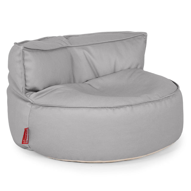 Sofa pufa Chloe - Skóra wegańska Szarość 01