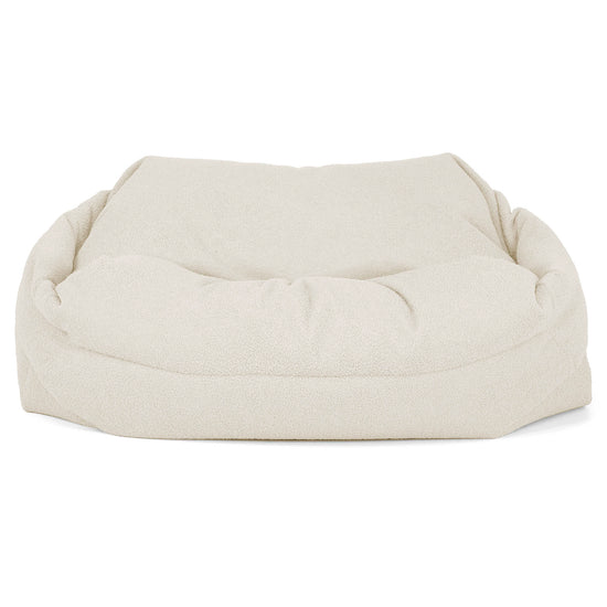 Sofa pufa Sabine - Boucle Kość słoniowa_01