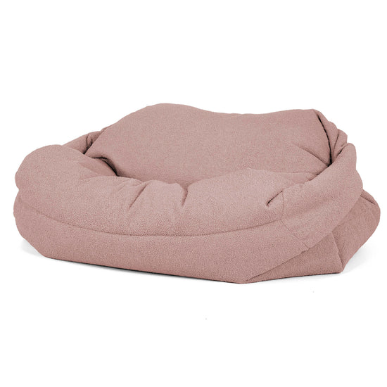 Sofa pufa Sabine - Boucle Róż_02