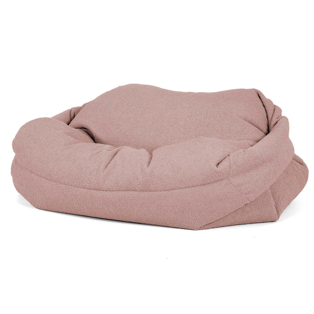 Sofa pufa Sabine - Boucle Róż_02