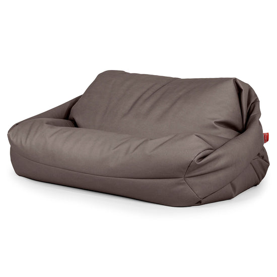 Sofa pufa Sabine - Skóra wegańska Czekolada 01