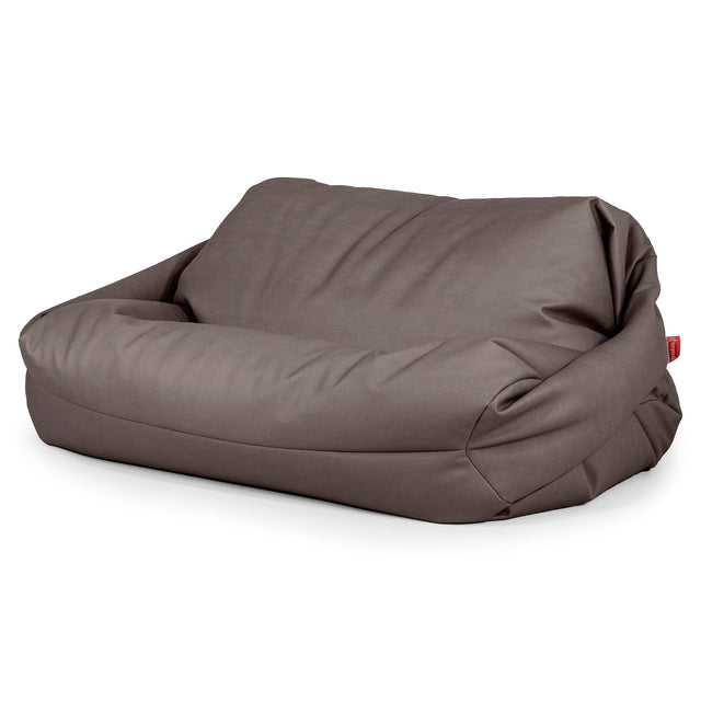 Sofa pufa Sabine - Skóra wegańska Czekolada 01