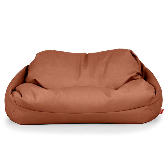 Sofa pufa Sabine - Skóra wegańska Kasztan 02