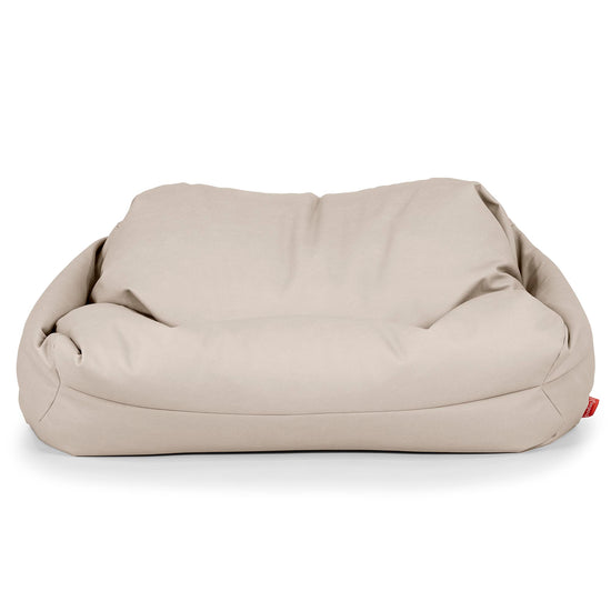 Sofa pufa Sabine - Skóra wegańska Kość słoniowa 02