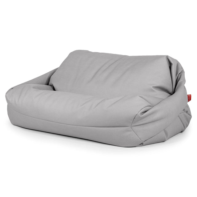 Sofa pufa Sabine - Skóra wegańska Szarość 01