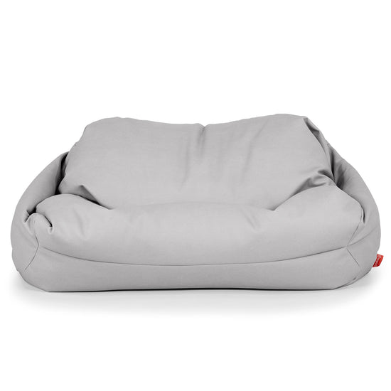 Sofa pufa Sabine - Skóra wegańska Szarość 02