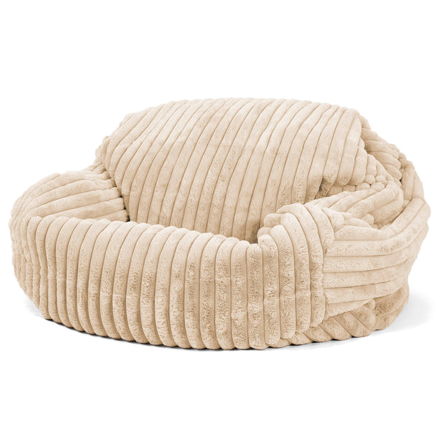 Sofa pufa Sabine - Sztruks ultra plusz Śmietanka 02