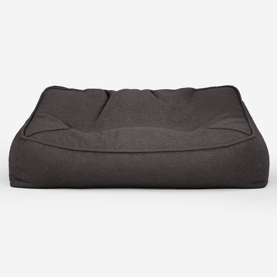 Sofa pufa Sloucher - Boucle Grafit szarość_01