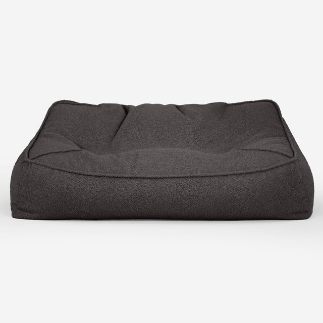 Sofa pufa Sloucher - Boucle Grafit szarość_01