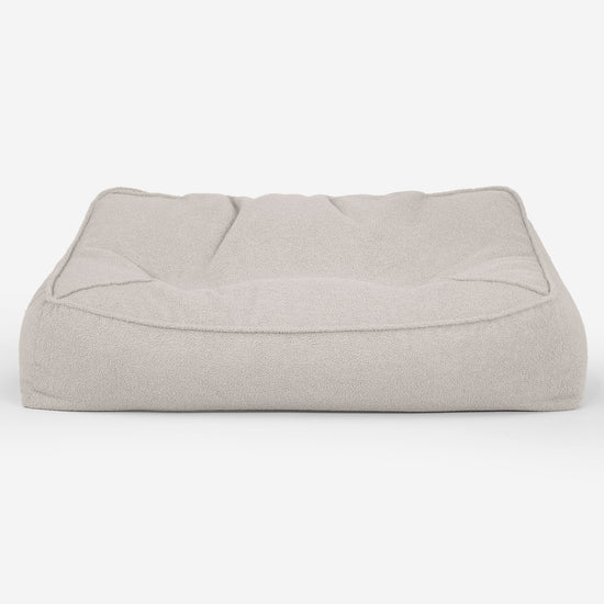 Sofa pufa Sloucher - Boucle Kość słoniowa_01