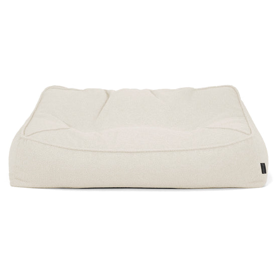 Sofa pufa Sloucher - Boucle Kość słoniowa_01