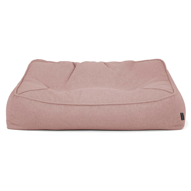 Sofa pufa Sloucher - Boucle Róż_01