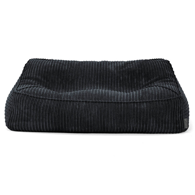Sofa pufa Sloucher - Klasyczny sztruks Czerń 03
