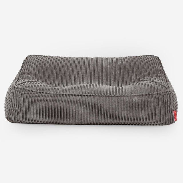 Sofa pufa Sloucher - Klasyczny sztruks Grafit szarość 01