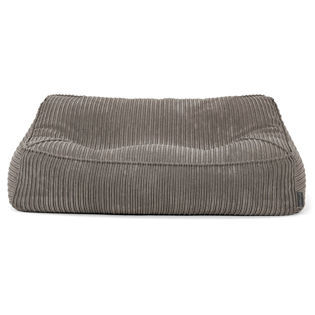 Sofa pufa Sloucher - Klasyczny sztruks Grafit szarość 03