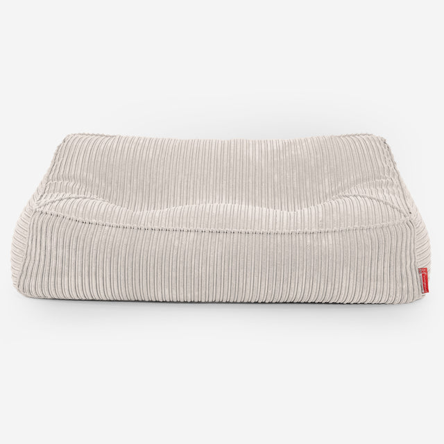 Sofa pufa Sloucher - Klasyczny sztruks Kość słoniowa 01