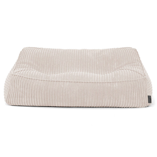 Sofa pufa Sloucher - Klasyczny sztruks Kość słoniowa 03
