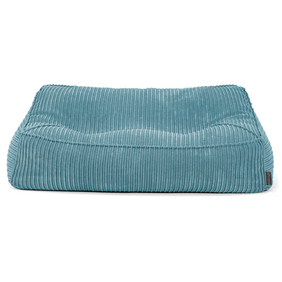 Sofa pufa Sloucher - Klasyczny sztruks Morski błękit 03
