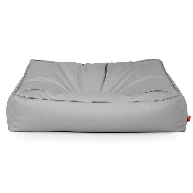 Sofa pufa Sloucher - Skóra wegańska Szarość 01