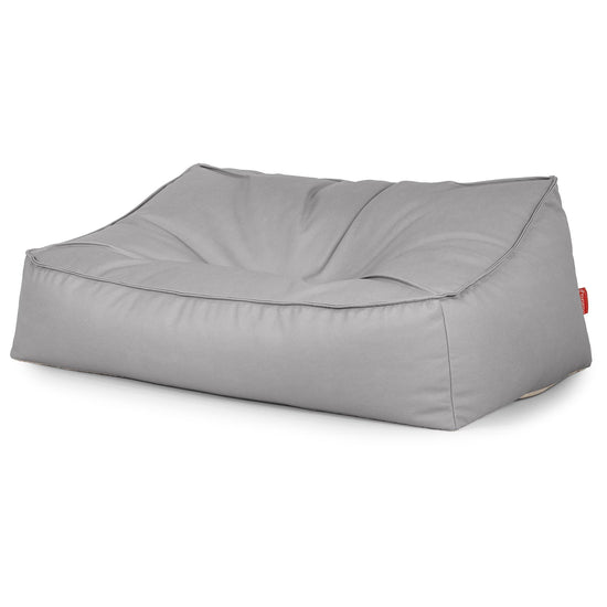 Sofa pufa Sloucher - Skóra wegańska Szarość 03