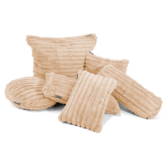 Poszewka na poduszkę ozdobna 47 x 47cm - Sztruks ultra plusz Brzoskwinia 03