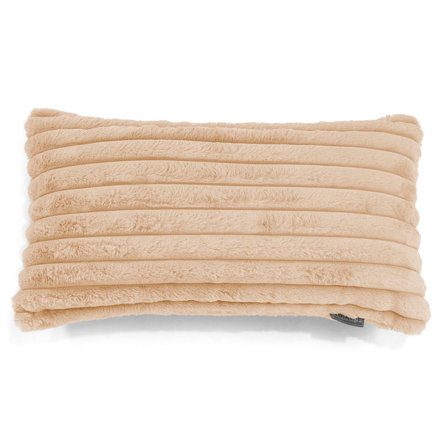 Poszewka na poduszkę XL prostokątna 40 x 80cm - Sztruks ultra plusz Brzoskwinia 01