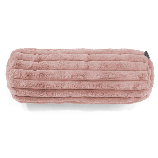 Poszewka na poduszkę ozdobna wałek 20 x 55cm - Sztruks ultra plusz Łosoś 02