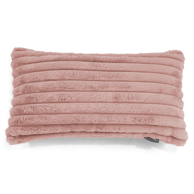 Poszewka na poduszkę XL prostokątna 40 x 80cm - Sztruks ultra plusz Łosoś 01