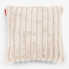Poszewka na poduszkę ozdobna 47 x 47cm - Sztruks ultra plusz Śmietanka 01