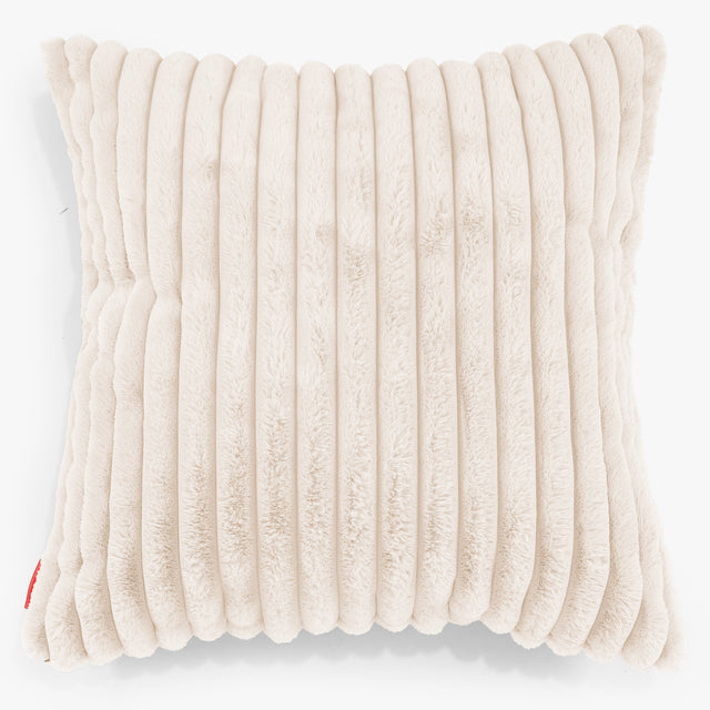 Poszewka na poduszkę ozdobna XL 70 x 70cm - Sztruks ultra plusz Śmietanka 01