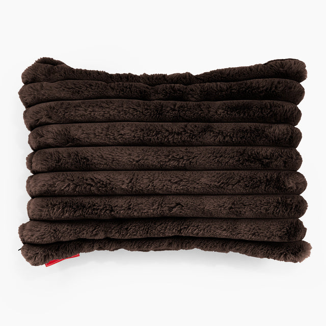 Poszewka na poduszkę ozdobna prostokątna 35 x 50cm - Sztruks ultra plusz Sobolowy 01