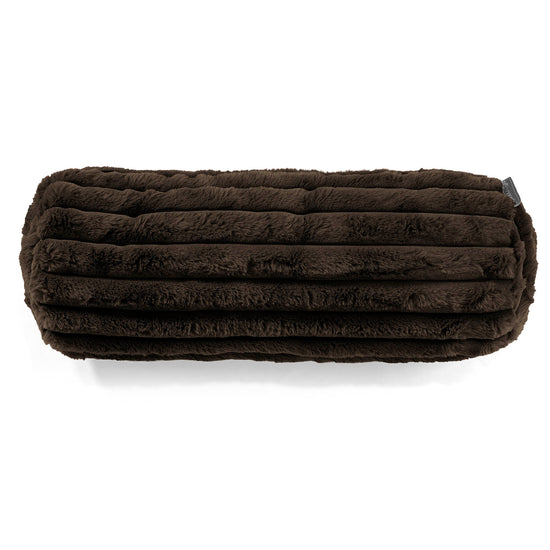 Poszewka na poduszkę ozdobna wałek 20 x 55cm - Sztruks ultra plusz Sobolowy 02